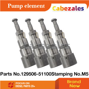 4Pcs 129506-51100 M5 Diesel Fuel Injection Pump Plunger and Brarrel YM129506-51100 Fit for Yanmar 4TNA78R 4TNE84 4TNE88 4D84 4D88 3TNE84 3D84 3D84E 3TNC88 Engine