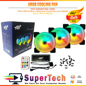 YGT 1255 ARGB LED FAN with Remote Controller