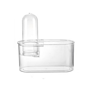 ER52858 Clear View Negative Pressure Fish Tank Shatterproof Space Saving Small Goldfish Tank Unique Style Plastic Ecological Tank Home Living Room