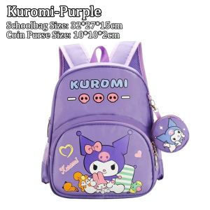2026 Cartoon Kuromi School Bag For Kids Girl Melody Kindergarten Backpack Cute Cartoon Bag For Kids