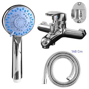 Hand Shower Set Shower Paket Lengkap Kran Selang Shower Stand Holder HS74+G88+JS34+HSZ90