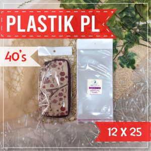 Plastik Display Tebal 12x25 cm 40 Mic Isi 100 Lembar - Plastik Gantung untuk Kemasan Aksesoris & Snack