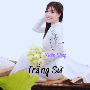 [Hàng Loại 1] Áo dài trắng học sinh 02 tà LỤA MỸ / áo dài nữ sinh / áo dài học sinh cấp 3/ áo dài truyền thống