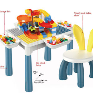 Đồ chơi bàn lego xếp hình cầu trượt thả bóng nhựa ABS an toàn lego city cầu trượt thả bóng đồ chơi trí tuệ cho bé