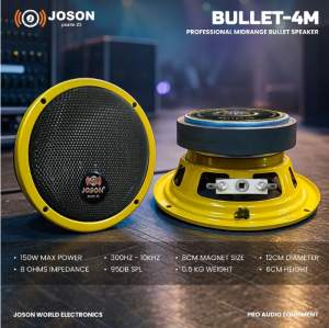 Joson BULLET 4M/5M Professional Midrange Bullet Speaker For Karaoke 250W-350W(1pc)