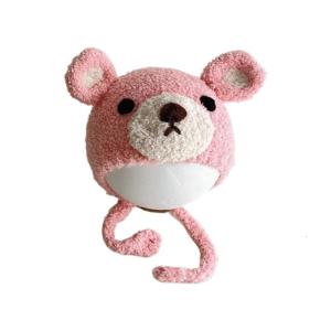 2023 Winter Warm Hat Kids Baby Bonnet Cap Breathable Hat Cute Bear Hat Soft Hat Beanie Cap for Boy Girl Aged 5-36 Months