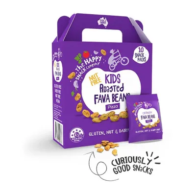 The Happy Snack Company Happy Snack Kids Roasted Fava Beans Pizza