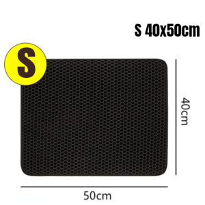 Pet Cat Litter Mat Waterproof EVA Honeycomb Design Double Layer Cat Litter Kitty Litter Non Slip Trapping Mat