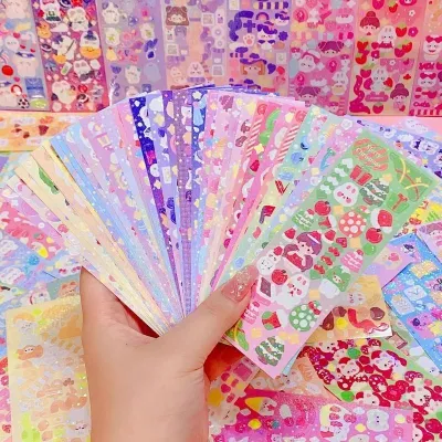 [ Set 100 Miếng Loại To ] Dán Trang Trí Sổ Tay DIY Dễ Thương Xinh Xắn Dành Cho Bé [ Tặng Nhíp Khi Mua 50 Tấm Trở Lên ]