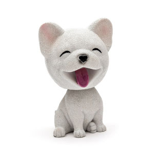 Bobblehead Dog Car Dashboard Ornament Interior Decor Cute Desk Toy Gift Home Display