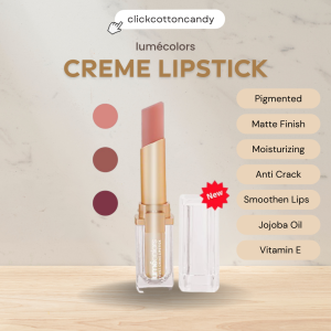 Lumecolors Velvet Creme Lipstick 4g Lipstik Matte Lume Nude Tahan Lama