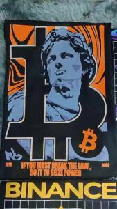 Cotton Original Cryptocurrency Logo Design With Back Name Cotton Blend For Men And Women