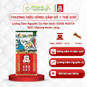 Lương Sâm Nguyên Củ Hàn Quốc GOOD ROOTS KGC Cheong Kwan Jang 150g  (40 PCS - 12 củ)