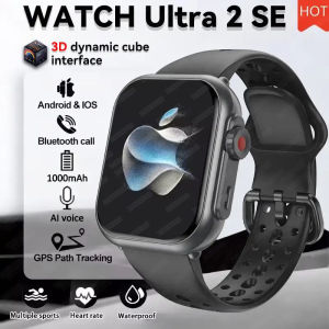 For Apple Watch Ultra 2 1000 mAh Smart Watch Men Women 1.85-inch HD Full Touch Screen IP68 Waterproof Bluetooth Call Smartwatch