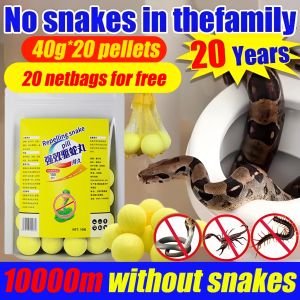 Pil Penghalau Ular No snakes in 50 years powerful Snake Repellent Pills 10 pellets Long-Acting Repellent Supplies 驱蛇丸 Belerang halau ular Portable Suitable for farm/outdoor/indoor Snake Anti-Snake