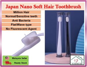 MY【Ready Stock】Japan Nano Anti Bacteria Hygiene Soft Ultra Fine Hair Toothbrush Dental 20K Hair Brush
