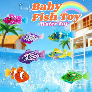 Baby Bath Toys Swimming Robot Fish Toy Kid Infant Shower Play Toy Simulation Moving Fish Toy