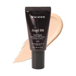 MIZON 3-in-1 Snail Repair Intensive BB Cream SPF 30 ( # 21) 1.76 oz. Tinted MoisturizerFull Coverage Multifunctional Korean Skincare Makeup & Sun Protection with Snail Mucin