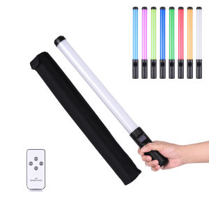 20W Handheld RGB Colorful Light Wand LED Photography Light Bi-color Temperature 3000K-6500K Dimmable Brightness