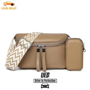 [UEB Mall]Women Fashion Sling Bag with Wide Strap Classic Dating Bag Large Capacity Simple Shoulder Purse Daily Bag with Purse Set