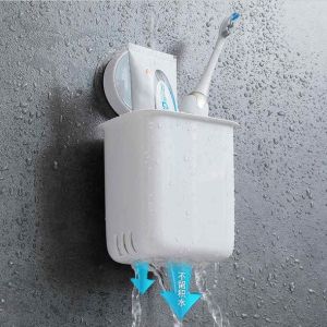 Wadah Sikat Gigi Odol Tempel Plastik Wall Mounted Toothbrush Organizer