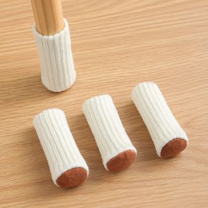 Dệt Kim ghế footcovers vải bàn ghế thảm chân dày im lặng chống ồn ký túc xá bàn ăn và lớp bọc Ghế đẩu loại đa dụng