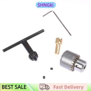 SHNGki 1 Set Mini Drill Chuck Micro 0.3-4mm Taper Mounted Drill Chuck and Wrench