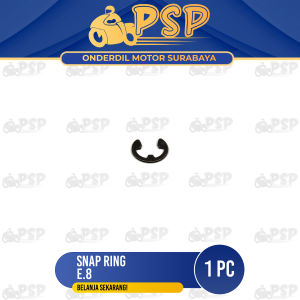 Snap Ring E8 (Harga Per 1 PCS) - Kancingan Kancing Circlip Klip Pengunci Jepit Capitan Kampas Ganda