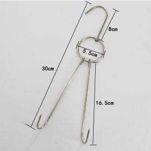 Móc Treo Vịt Gà Inox Không Gỉ Móc Treo Thịt Xông Khói Móc Vịt Nướng Chân Giò Ba Chỉ