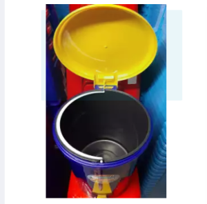 ถังขยะ cookware 10 ลิตร (คละสี) ถังขยะขาเหยียบกลมเล็ก มีถังหูหิ้วด้านใน ถังขยะขาเหยียบมีฝาปิด ถังขยะ