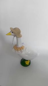 Cross-Border New Products Porch Goose Costume2025 Spring and summer pastoral style porch goosedecoration trendy brand