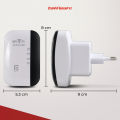 Wireless-N WiFi Repeater 300Mbps Mendukung Wifi 802.11b/g/n Wi Fi Extender Taffware MT02. 