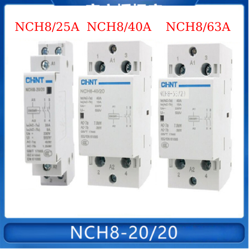 khởi động từ 1 pha CHINT NCH8 25A /40A/63A /220VAC Contactor bảo vệ ...