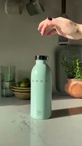 [Limited Time] SMEG x 24Bottles Clima Bottle 500ml  Insulated Stainless Steel  Hot 12H Cold 24H  BPA-Free