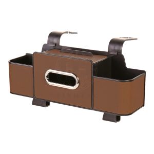 อุปกรณ์จัดเก็บของในรถยนต์หลังเบาะนั่งหลายฟังก์ชันพร้อมถาดพับได้ ที่วางแก้วและช่องวางโทรศัพท์ - สแตนด์วัสดุ ABS ที่เข้ากับทุกรถยนต์สำหรับอาหาร น้ำและอุปกรณ์ - การติดตั้งง่ายสำหรับการจัดเก็บของในรถยนต์