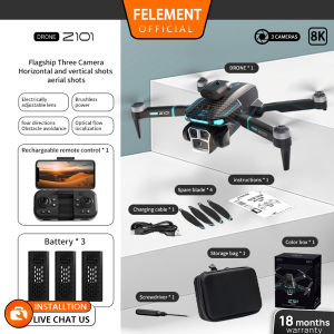 【1 year warranty】FELEMENT Z101Pro Drone with Camera 8K Original drones with camera 8k 5000 metter Obstacle Avoidance Optical Flow Stability Sensor Quadcopter with 5GHz FPV Transmission Foldable drone with camera