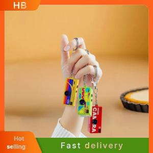 HB Portable Mini Thumb Camera Keychain Retro Mini Action Camera LCD Display Screen Video Shooting 1080P HD Video Recording
