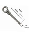 316 Stainless Steel HX Long Shoulder Lifting Eye Bolt With Nut M6 M8 M10 For Wire Rope Lifting. 