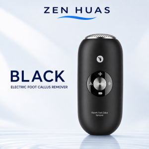 Rechargeable Electric Foot File 3-Speed Callus Remover with Smart Pressure Sensor and Two Grinding Heads