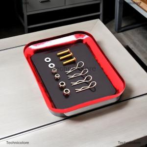 [COD] Technicolore แผ่นถาดรองสกรูแม่เหล็กเครื่องมือซ่อม RC สำหรับเครื่องบินเรือยางตีนตะขาบ SCX10 D90เครื่องมือซ่อมโมเดล D110