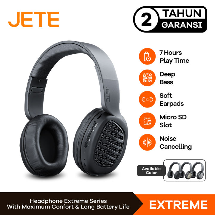 Headset Headphone Bluetooth JETE-06 Extreme Garansi Tahun