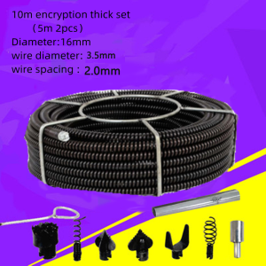 Flexible Manganese Steel Sewer Dredge Snake Drain Cleaner with Drill Connector for Kitchen Bathroom and Shower