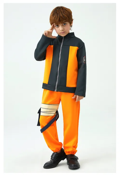 Children%20Uzumaki%20Cosplay%20Costume%20Kids%20Boy%20Naruto%20Orange%20Uniform%20Sets%20Anime%20Ninja%20Character%20Role%20Playing%20Clothes%5BNo%20Headband%5D%20-%20Image%204