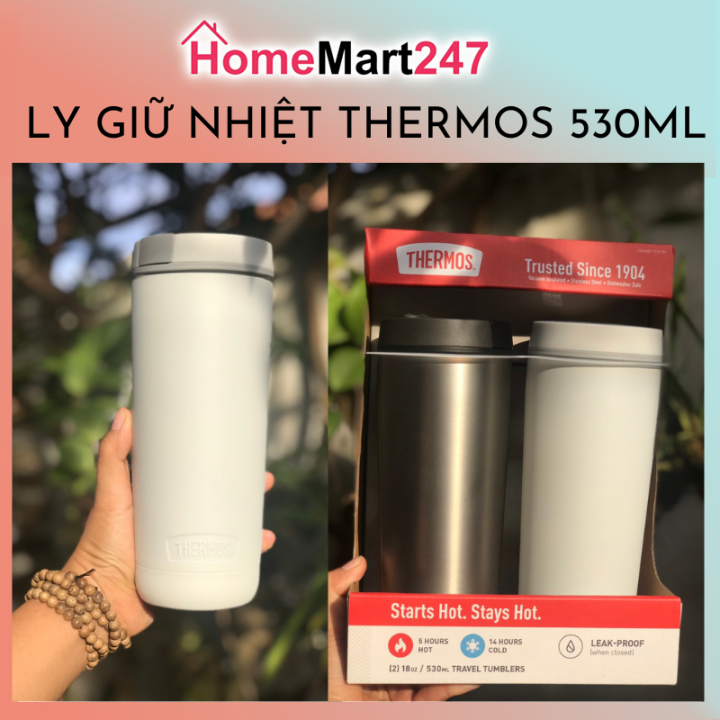 LY GIỮ NHIỆT THERMOS CHÍNH HÃNG MỸ 530ML GIỮ NÓNG ĐẾN TIẾNG