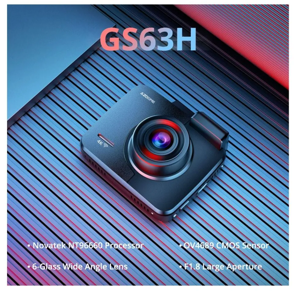 AZDOME GS63H Dash Cam 4K UHD Recording Car Camera Video Recorder