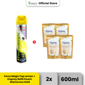Force Magic Lemon 600ml & Kispray Glamorous 280ml (PAKET ISI 4)