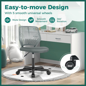 Kursi Kantor Anak & Dewasa BGY 19 – Ergonomis Sandaran Unik Tinggi Adjustable | Kursi Belajar / Gaming / Home Office