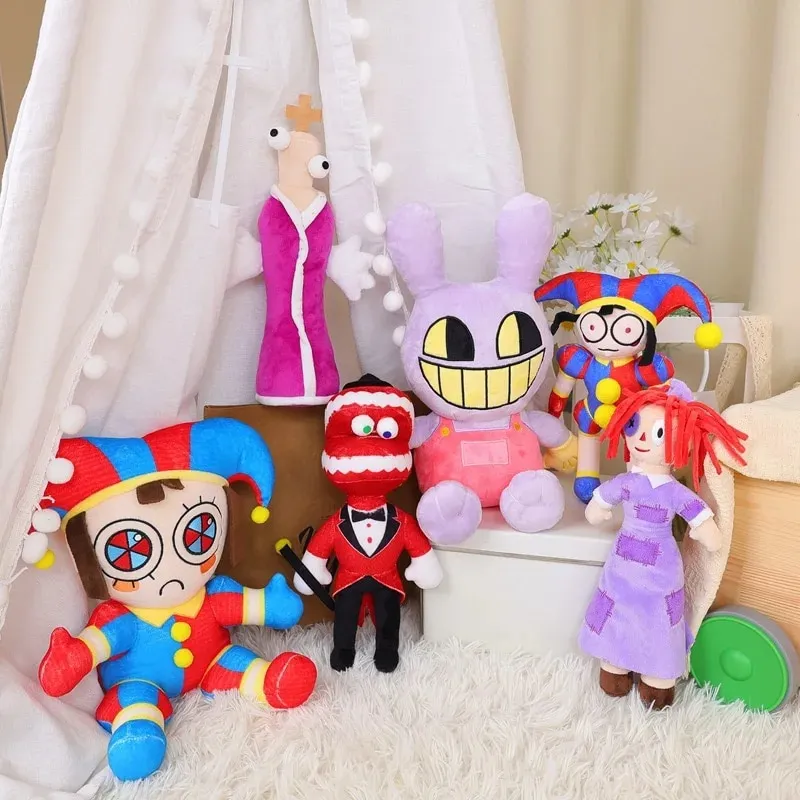 Pomni Plush Amazing Digital Circus Jax Plush Toys Theater Rabbit Doll
