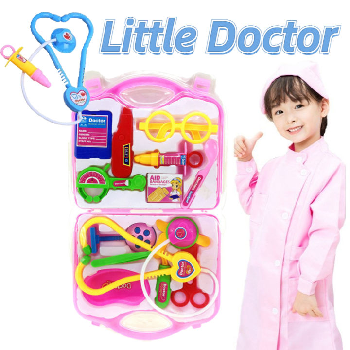 Playskool set hot physicians doctors dr man woman doll