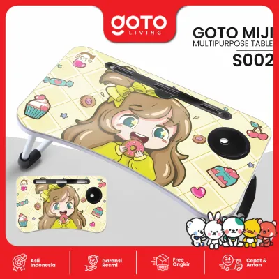 Goto Miji Table Meja Belajar Makan Lipat Anak Laptop Karakter Portable
